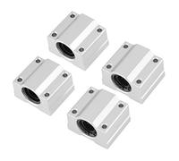 Cojinete lineal SCS12UU, 4 unids / set SCS12UU 36x42x28mm Aleación de aluminio Rodamiento de bolas de movimiento lineal Bloque deslizante