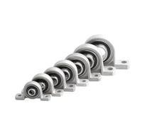 Cojinetes de soporte de la serie KP, unidades montadas sobre rodillos esféricos KP000-KP006 for soporte de eje(KP005 ID 25mm 2pcs)