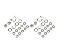 Cojinetes Maquetas RC para Arrma para Kraton para Typhon para Talion para Senton para Outcast para Notorious 6S para BLX 1/8 Kit Rodamientos Bolas 44 Piezas Piezas Actualización Automóviles RC