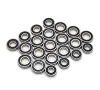 Cojinetes Maquetas Rc Para Losi Para DBXL-E 2.0 4X4 Para Desert Para Buggy 1/5 Completo Rodamientos Ranura Profunda 22 Piezas Acero Cromado Preengrasados Coches RC Escobillas