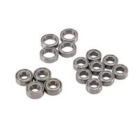 Cojinetes Maquetas RC para Tamiya para TT-02 TT-02D 1/10 Kit De 16 Rodamientos De Bolas Piezas De Actualización para Coche RC Accesorios Piezas De Repuesto para Coche De Control Remoto