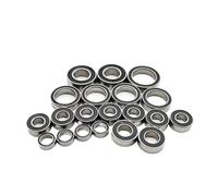 Cojinetes Maquetas RC para Traxxas 1/10 para Stampede 4x4 4WD Kit Completo De 20 Cojinetes De Bolas De Acero Caucho Negro Sellado Preengrasado Coche RC Monster Truck