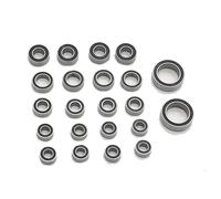 Cojinetes Maquetas RC para Traxxas 1/18 para TRX-4M Kit Completo De Cojinetes De Bolas Acero Cromado De 22 Piezas Caucho Negro Sellado Preengrasado Actualización De Coche RC Crawler
