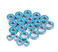 Cojinetes RC Para Tamiya Para TT-01 1/10 20 Piezas Kit De Rodamientos De Bolas Sellados De Goma Azul Rodamiento De Precisión De Alta Velocidad Coche RC Crawler