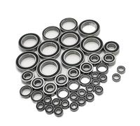 Cojinetes RC para Traxxas para UDR para Unlimited para Desert para Racer 1/7 43 Piezas Kit Completo De Rodamientos De Bolas Preengrasado Coche RC Acero Cromado Sellado con Goma Negra