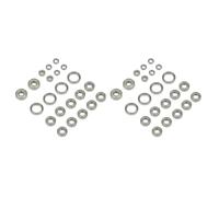 Cojinetes RC per Arrma per Senton per Outcast per Notorious 6S per BLX 1/8 44 Pezzi Kit Cuscinetti A Sfera per Auto RC Ricambi per Aggiornamento O Riparazione