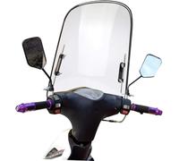 COJJ Parabrisas Universal para Motocicleta, alerón para Moto, para vehículos eléctricos, irrompible, Resistente al Viento, protección contra el frío, 425 mm x 460 mm