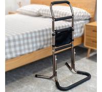 COJJ Soporte móvil para levantarse y Sentarse, Soporte de Apoyo con 4 Asas, Ayuda para Personas Mayores, Soporte para Cama de pie, asa de Altura Ajustable, soporta hasta 136 kg