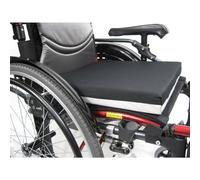 Cojn Karman Deluxe para silla de ruedas, color negro, 18.0 x 16.0 x 2.0 in.