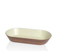 Cok Fuente Oval Snack Blanco PS 33x18cm 6 unidades