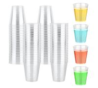 CoKeeSun 100 Piezas Vasitos Aperitivos Plastico, 50ml Vasos Chupito Plastico, Reutilizable Vasitos para Postres, Vasos Plástico Duro Apto para Lavavajillas, Para Cumpleaños, Fiestas, Picnics, Bodas
