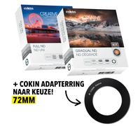 Cokin Full ND & Gradual ND pack incl. anillo adaptador de 72mm