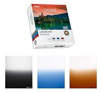 Cokin Kit M paisaje conjunto de 3 filtros degradados neutra con microfibra color gris neutro