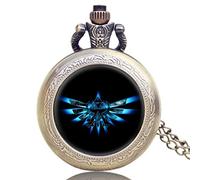 CokinkiDs The Legend of Zelda - Reloj de Bolsillo para Hombre, con diseño de Cuarzo de Bolsillo para Hombre, diseño de Dibujos Animados, Regalo para Hombre, The Legend of Zelda, La Leyenda de Zelda