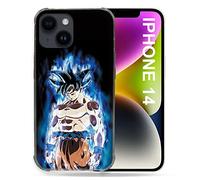 Cokitec Carcasa para iPhone 14 (6.1) Manga Dragon Ball Sangoku Negro