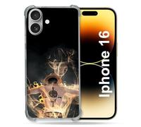 Cokitec - Carcasa Reforzada para Apple iPhone 16, Manga One Piece Ae, Color Negro