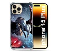 Cokitec - Carcasa Reforzada para iPhone 15 Plus (6.7), Manga Solo Leveling Sung Epee