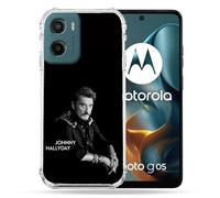 Cokitec - Carcasa Reforzada para Motorola G05/E15, diseño de Johnny Hallyday