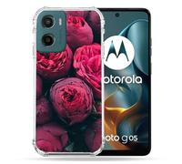 Cokitec - Carcasa Reforzada para Motorola G05/E15, diseño de peonía