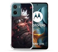 Cokitec - Carcasa Reforzada para Motorola G05/E15, Manga Naruto Kakashi, Color Oscuro