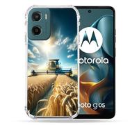 Cokitec - Carcasa Reforzada para Motorola G05 y E15 Agricultura cosechadora de Trigo