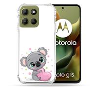 Cokitec - Carcasa Reforzada para Motorola G15 Animal Koala C?ur