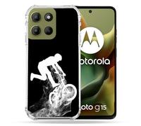 Cokitec - Carcasa Reforzada para Motorola G15, Color Negro