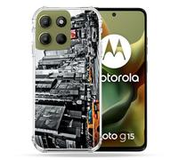 Cokitec - Carcasa Reforzada para Motorola G15 de Viaje America USA New York Taxi