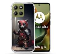 Cokitec - Carcasa Reforzada para Motorola G15, diseño de Ratones, Samurai