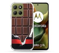 Cokitec - Carcasa Reforzada para Motorola G15, diseño de trompa, Color marrón