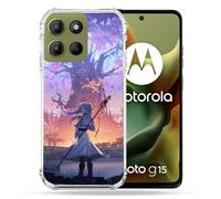 Cokitec - Carcasa Reforzada para Motorola G15 Manga Frieren