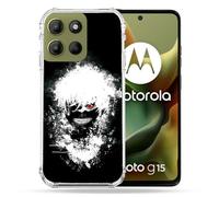Cokitec - Carcasa Reforzada para Motorola G15 Manga Tokyo Ghoul Kaneki Tag