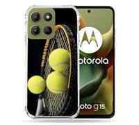 Cokitec - Carcasa Reforzada para Motorola G15 Sport Tennis Balls