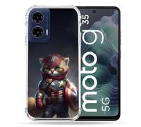 Cokitec - Carcasa Reforzada para Motorola G35 5G Animal Chat America