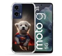 Cokitec Carcasa Reforzada para Motorola G35 5G Animal Super Perro