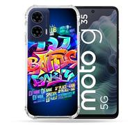 Cokitec - Carcasa Reforzada para Motorola G35 5G Street Art Rap
