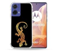 Cokitec - Carcasa Reforzada para Motorola G85 5G, diseño de Animales Lezard, Color Negro