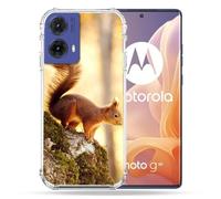 Cokitec - Carcasa Reforzada para Motorola G85 5G, diseño de Ardilla, Madera
