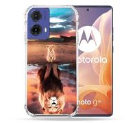 Cokitec - Carcasa Reforzada para Motorola G85 5G, diseño de león