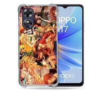 Cokitec - Carcasa Reforzada para OPPO A17 Manga One Piece Nakama