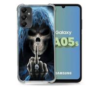 Cokitec - Carcasa Reforzada para Samsung Galaxy A05S (Cabeza de Muerte)
