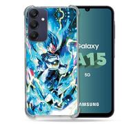 Cokitec - Carcasa Reforzada para Samsung Galaxy A15 4G / 5G Manga Dragon Ball Vegeta Azul