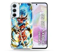 Cokitec - Carcasa Reforzada para Samsung Galaxy A35 5G (Manga Dragon Ball Sangoku), Color Blanco