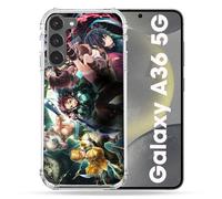 Cokitec - Carcasa Reforzada para Samsung Galaxy A36 5G, Manga Demon Slayer Group