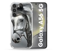Cokitec - Carcasa Reforzada para Samsung Galaxy A56 5G, diseño de Caballo, Color Blanco
