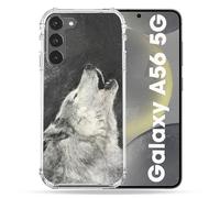 Cokitec - Carcasa Reforzada para Samsung Galaxy A56 5G, diseño de Lobo