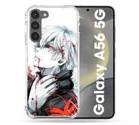 Cokitec - Carcasa Reforzada para Samsung Galaxy A56 5G, diseño de Manga Tokyo Ghoul Kaneki, Color Blanco