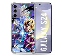 Cokitec - Carcasa Reforzada para Samsung Galaxy S24, diseño de Dragon Ball Sangohan Duo