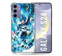 Cokitec - Carcasa Reforzada para Samsung Galaxy S24, diseño de Dragon Ball Vegeta, Color Azul