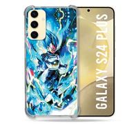 Cokitec - Carcasa Reforzada para Samsung Galaxy S24 Plus, diseño de Dragon Ball Vegeta, Color Azul